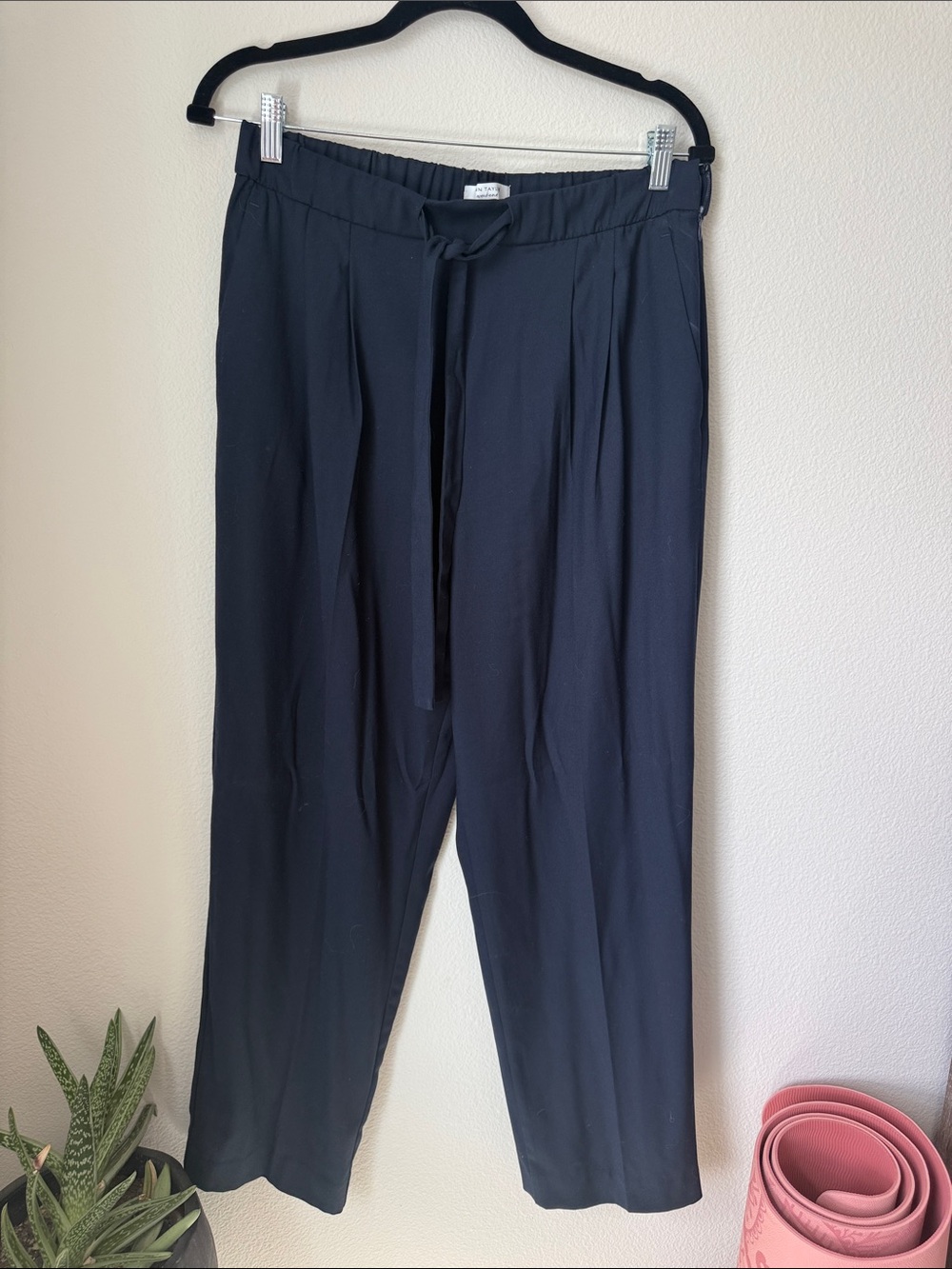 Ann Taylor Black Drawstring Jogger Pants